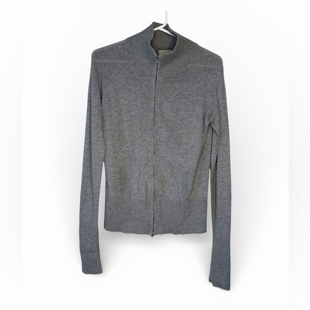 Jacob Women’s Grey Zip-Up Cardigan Large